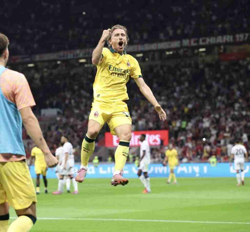 Modric prima rete Milan