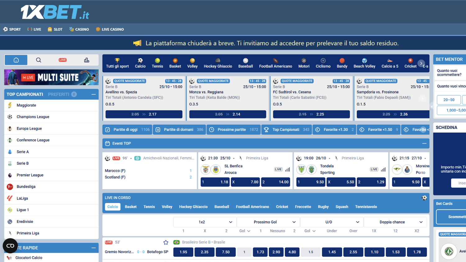 1Xbet Recensioni ed Opinioni