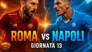 Pronostico Roma Napoli della giornata 13 della Serie A