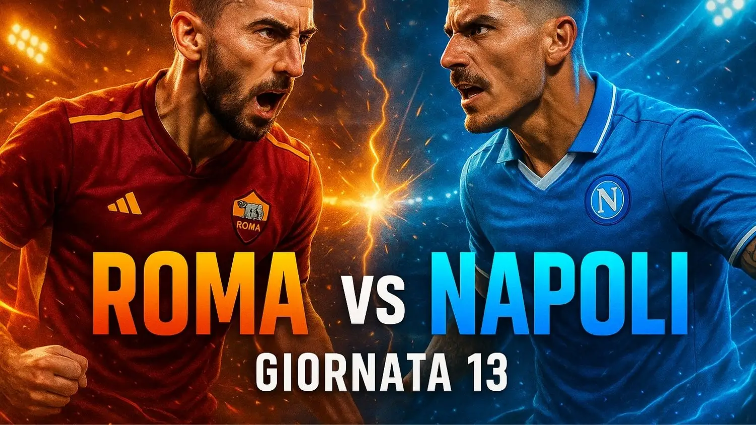 Pronostico Roma Napoli della giornata 13 della Serie A