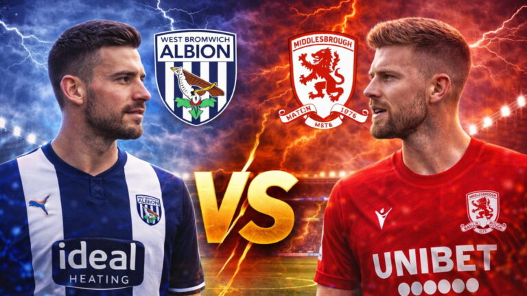 West Brom vs Middlesbrough Championship